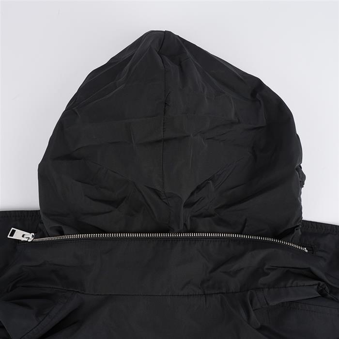 AMI Heart Logo Windbreaker Jacket Black