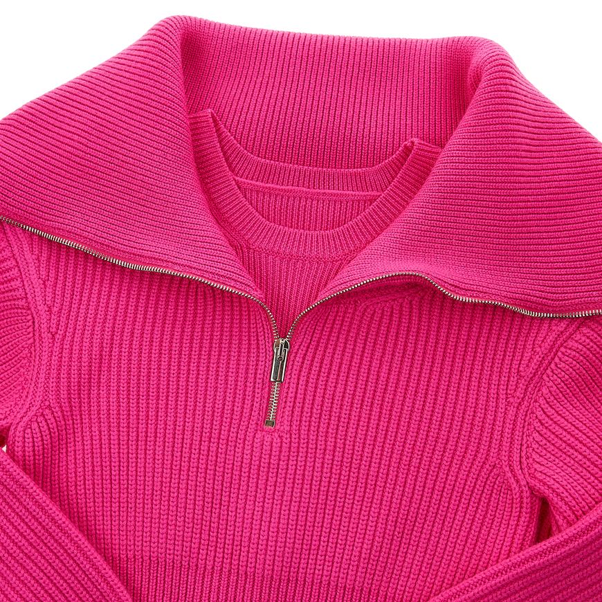 JACQUEMUS Women's Half-Zip Knit Sweater 213KN501 2086 430 1