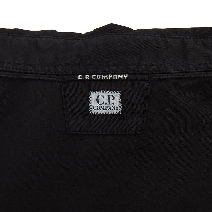 CP Company Men’s Overshirt Jacket Black Cotton Ripstop Jacket