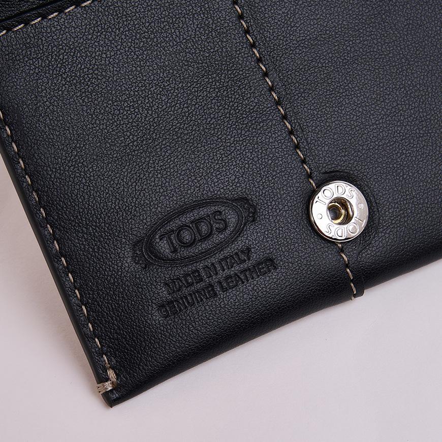 Tods Men’s Leather Card Holder Black XAMDBSF7100 UPP B999
