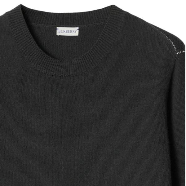 BURBERRY Equestrian Knight Cashmere Crewneck Sweater Unisex