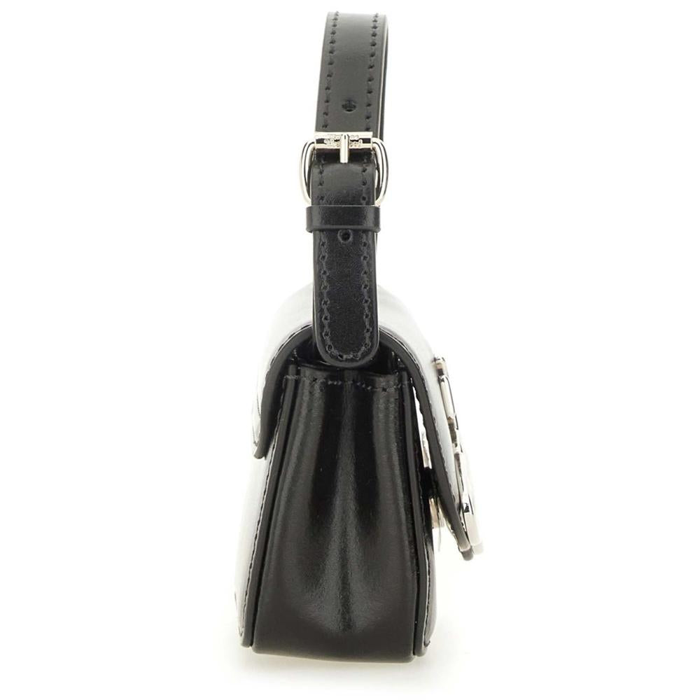 Vivienne Westwood Linda Mini Crossbody Bag Black Leather