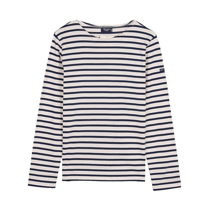 Saint James Ecru/Marine Minquiers Modern Unisex T-Shirt