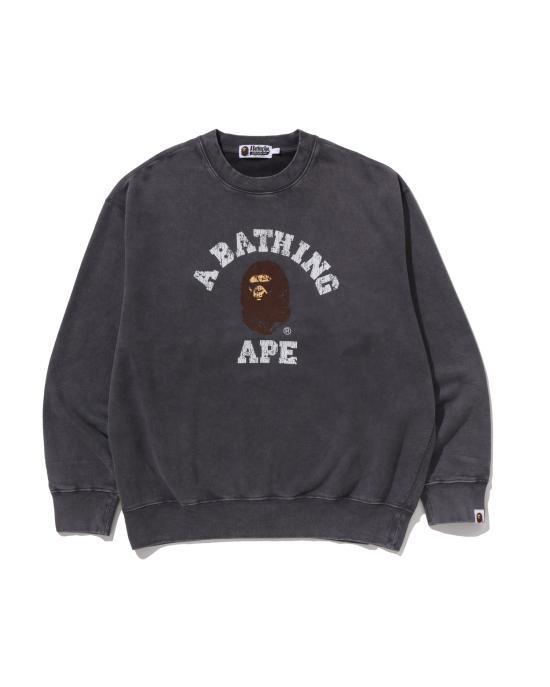 BAPE Charcoal Long Sleeve Sweatshirt 0ZXSWM308131 PCCX