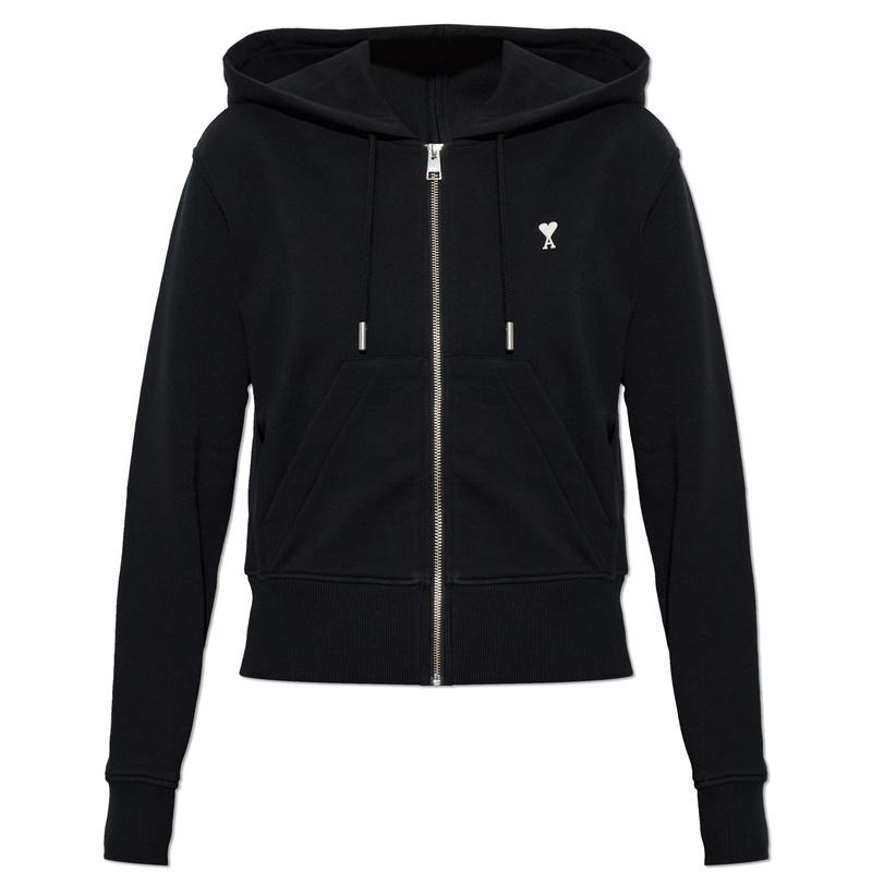 AMI Heart Logo Women’s Zip-Up Hoodie Jacket