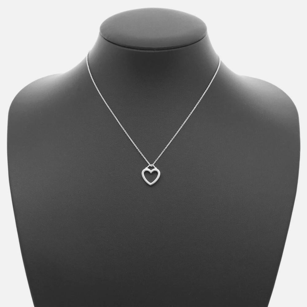 Tiffany & Co 925 Sterling Silver Sentimental Heart Necklace