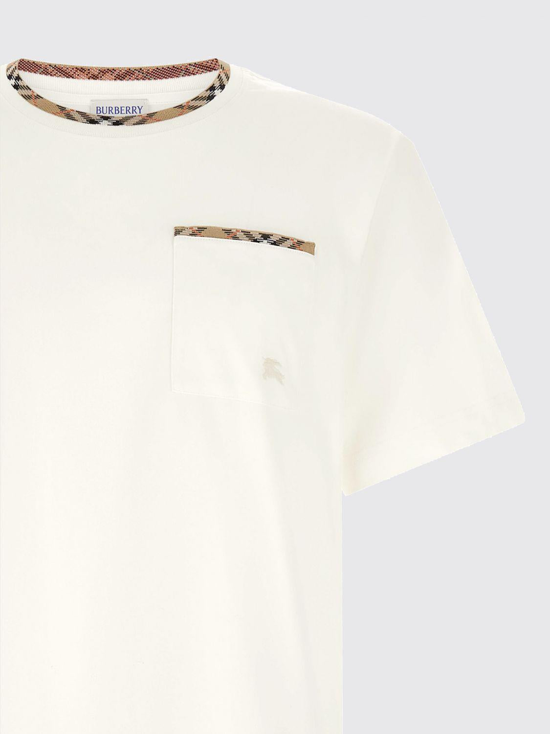 BURBERRY Short Sleeve Cotton T-Shirt for Men