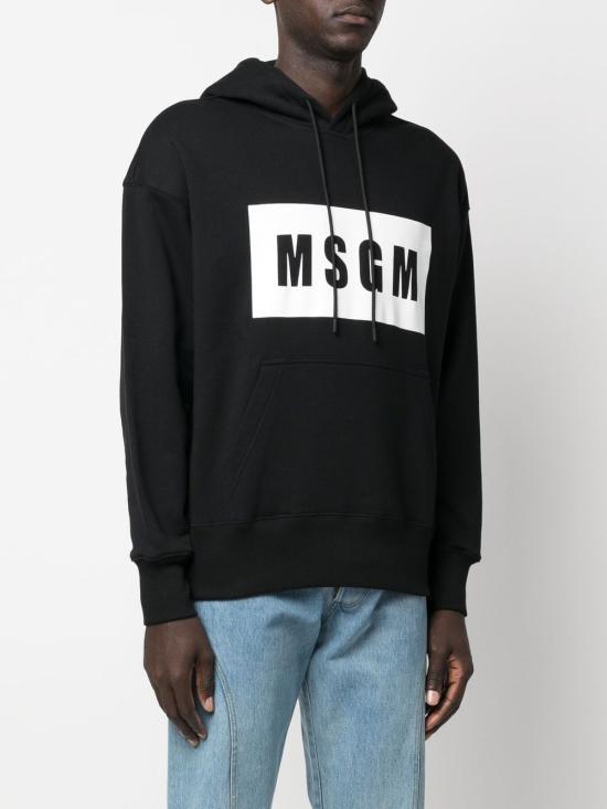 MSGM Women's Hooded Sweatshirt 2000MM52520000199 BLACK DOM
