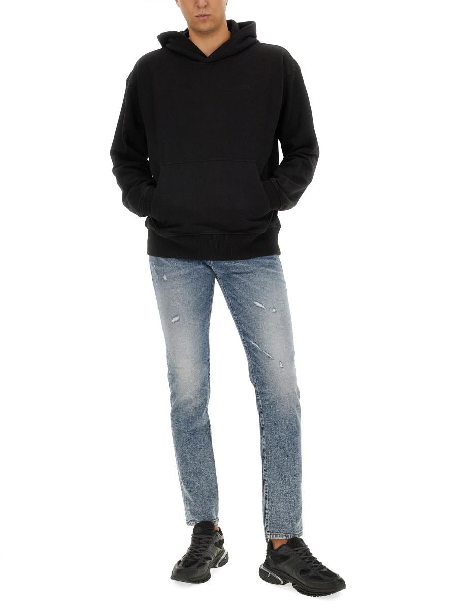 DIESEL Short Sleeve Cotton T-Shirt Black Men’s Crewneck Top