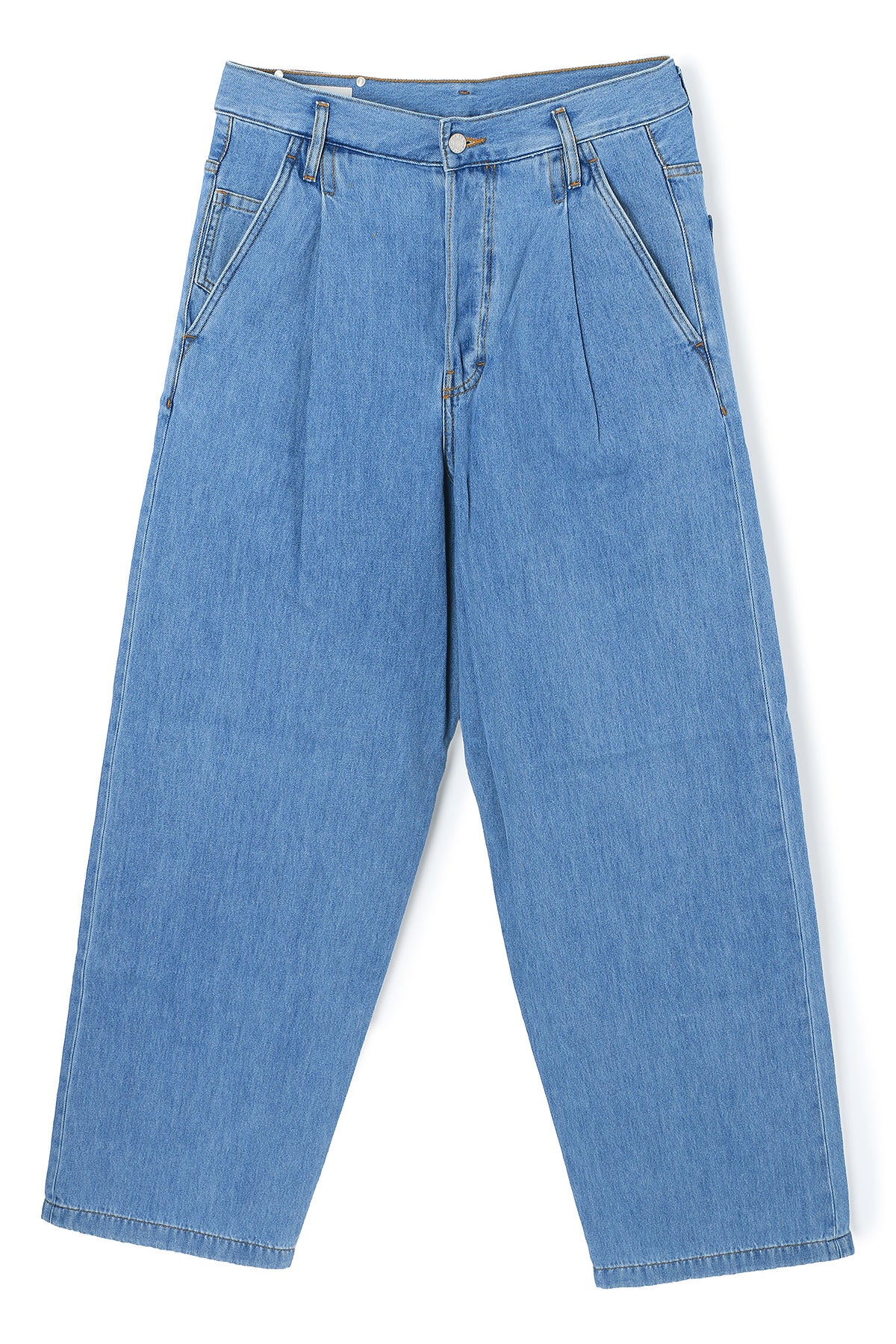 Dries Van Noten Light Blue Pleated Denim Jeans 251 020923 1552 514