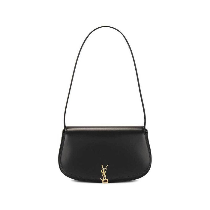 Saint Laurent Voltaire Leather Shoulder Bag Black