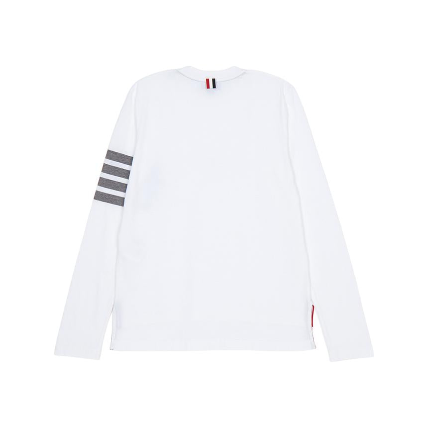 THOM BROWNE Women’s Long Sleeve T-Shirt White Cotton