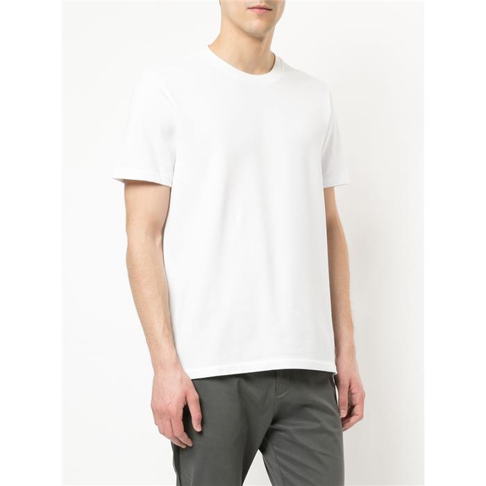 THOM BROWNE Center Back Stripe Piqué Relaxed Fit Short Sleeve T-Shirt