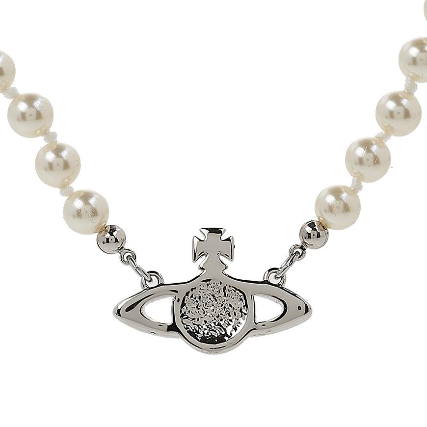 Vivienne Westwood Silver Bas Relief Pendant Necklace for Men 63010100 P104