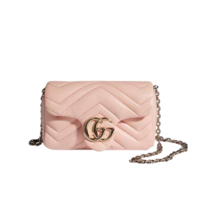 GUCCI GG Marmont Mini Leather Shoulder Bag