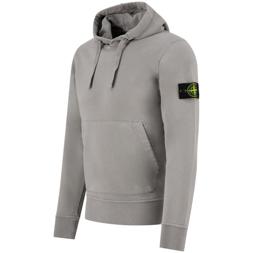STONE ISLAND Organic Cotton Fleece Men's Hoodie Sweatshirt