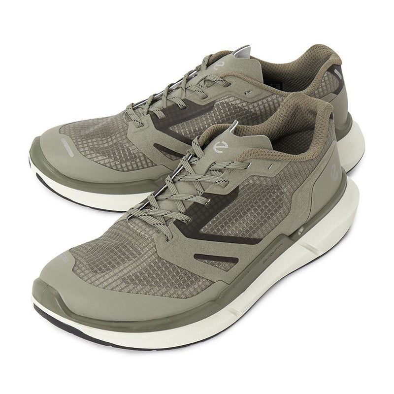 ecco BIOM 22 Men’s Leather Low-Top Sneakers Navy