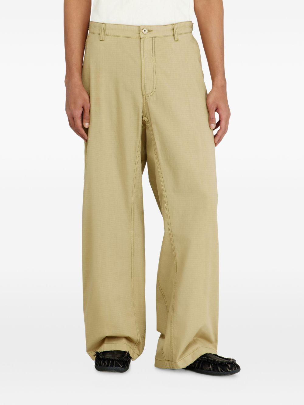 DIESEL Black Cropped Pants for Men