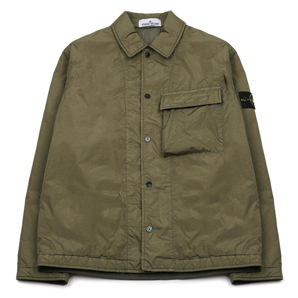STONE ISLAND Wappen Patch Button Shirt Jacket L1S1E1200002 S0A23 V005G