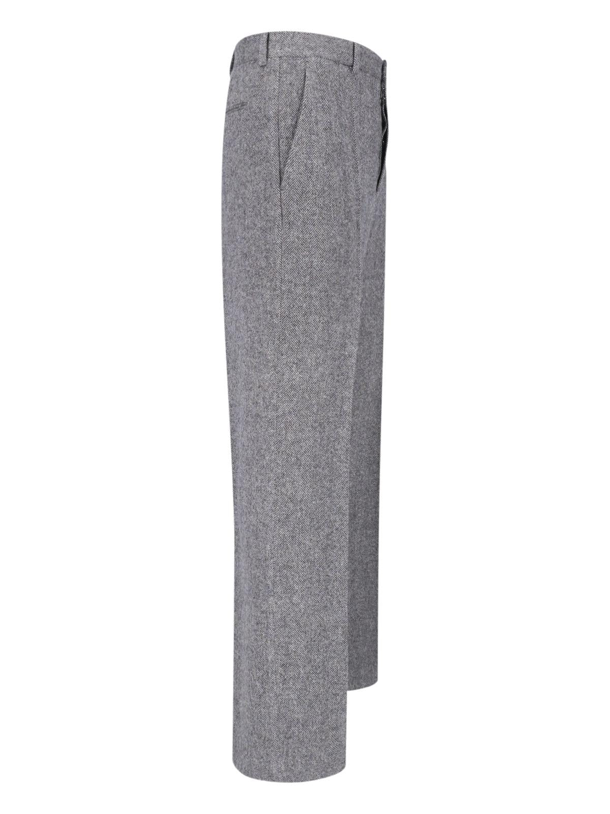 Maison Margiela Black Wool Suit Trousers for Men