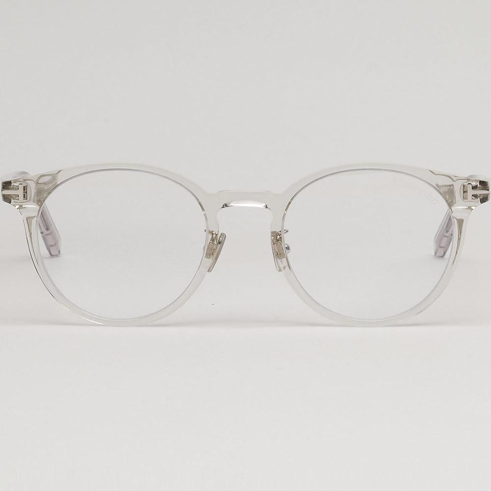 TOM FORD Blue Light Blocking Clear Round Acetate Eyeglasses Unisex TF5996KB 057