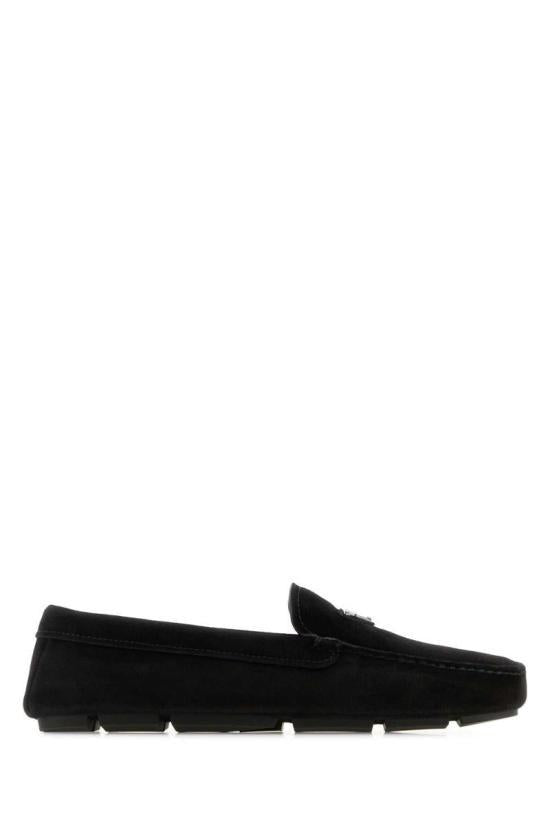 PRADA Suede Triangle Logo Driving Loafers 2DD179 F U00I 054 F0002