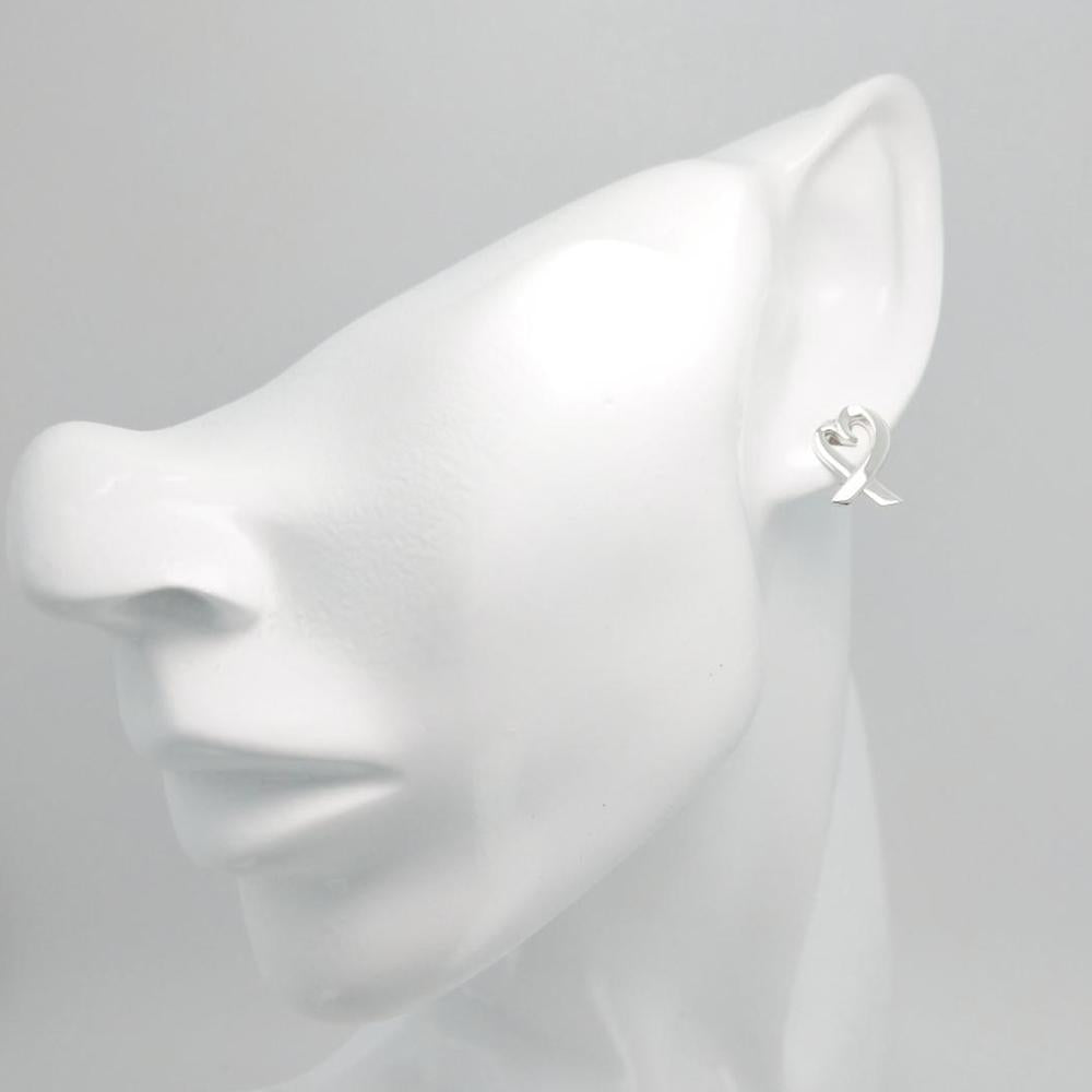 Tiffany & Co Sterling Silver Picasso Loving Heart Earrings 925