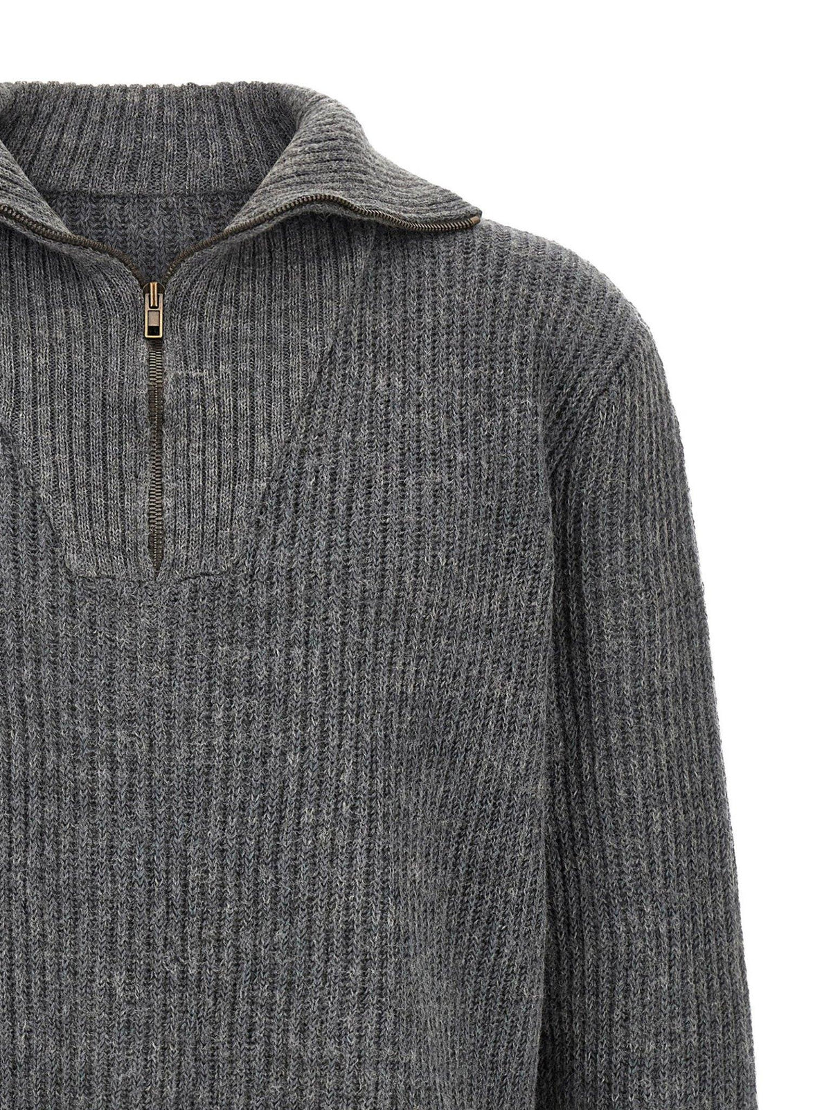 Maison Margiela Black Wool Turtleneck Sweater for Men