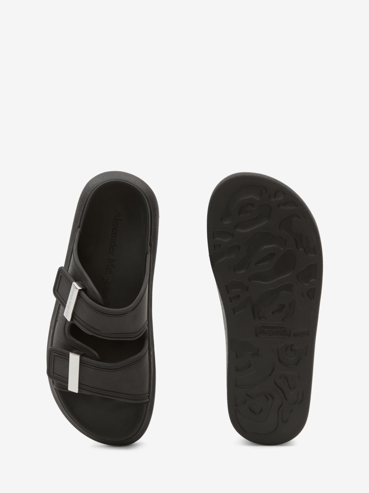 Alexander Mcqueen Hybrid Slide Sandal Slippers Black 663563 W4Z51 1081