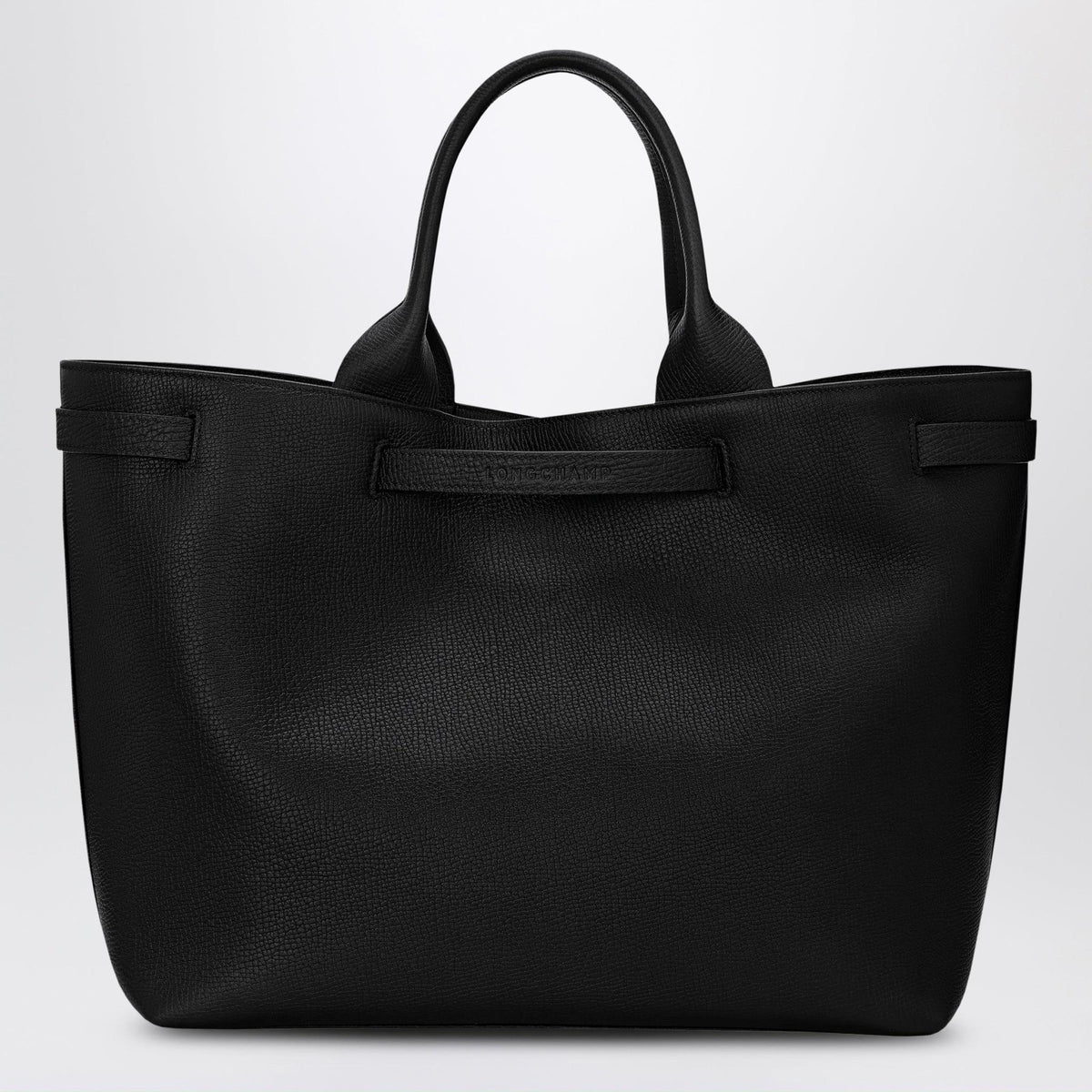 Longchamp Leather Tote Bag Black