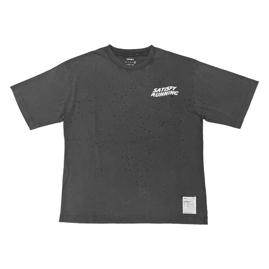 SATISFY Aged Black MothTech Short Sleeve T-Shirt 11006 AB WA 00A08