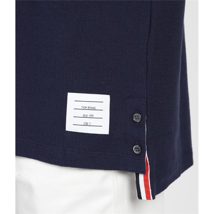THOM BROWNE RWB Trim Short Sleeve Polo T-Shirt MJP169A