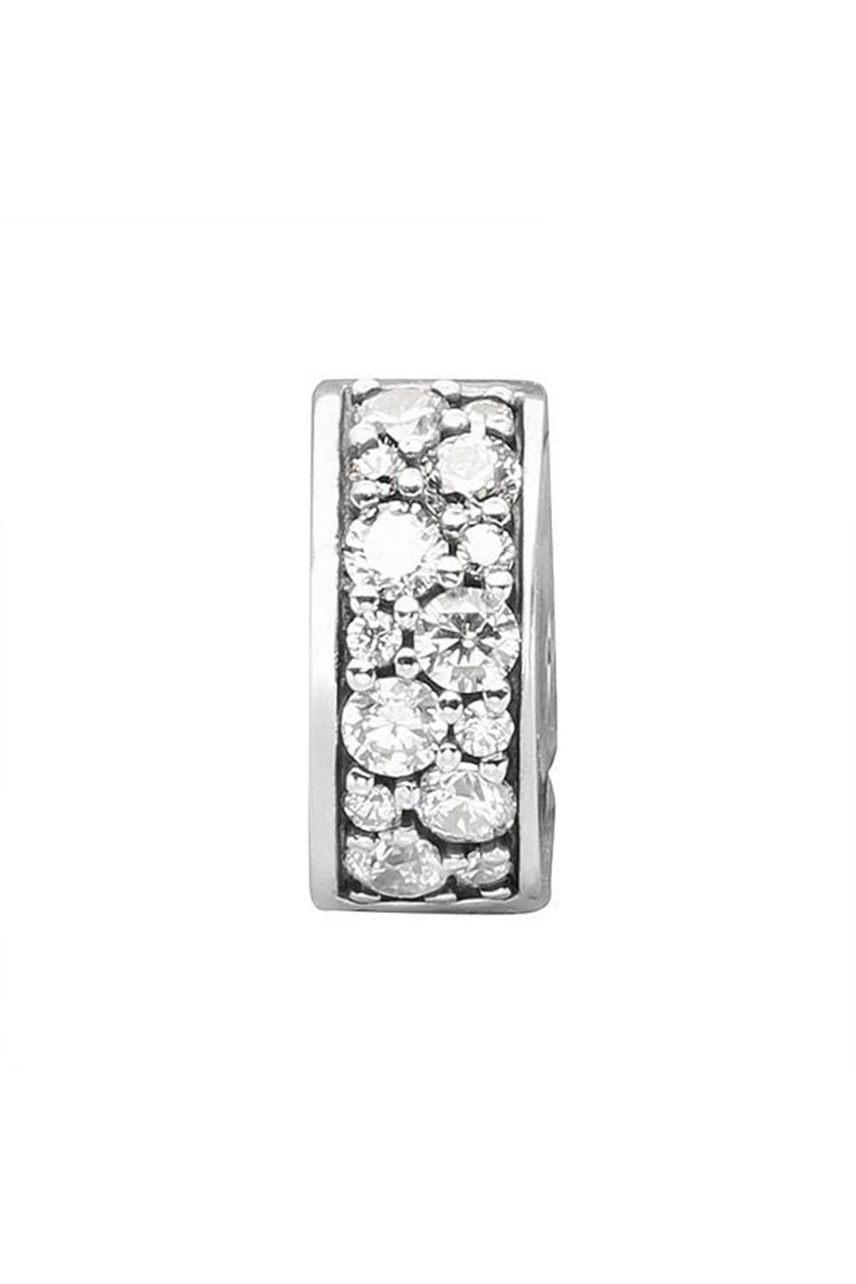 PANDORA Shining Elegance Spacer Clip Silver Charm 791817CZ