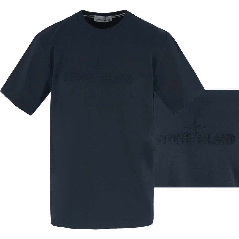 STONE ISLAND Cotton Short Sleeve T-Shirt Black
