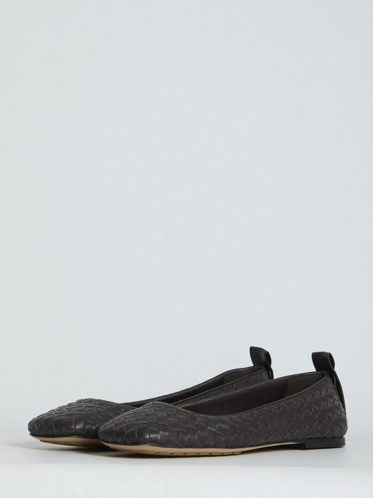Bottega Veneta Leather Flat Shoes Brown