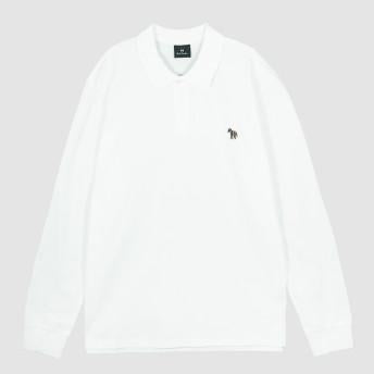 Paul Smith Zebra Logo Long Sleeve Polo Shirt White