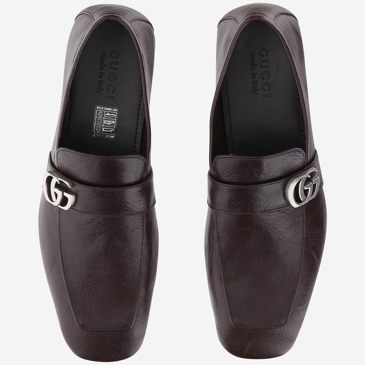GUCCI Leather Loafers Men’s Brown