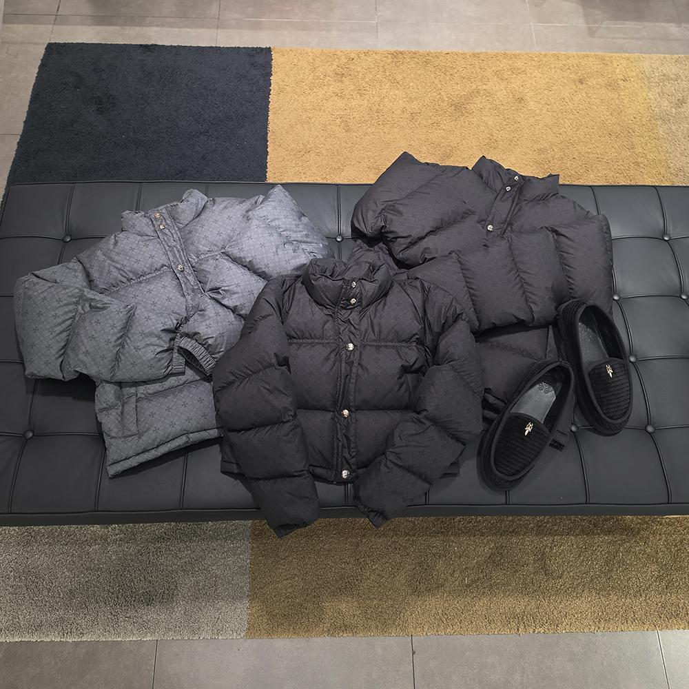 Chrome Hearts Gray Monogram STIFF V2 Puffer Jacket Unisex