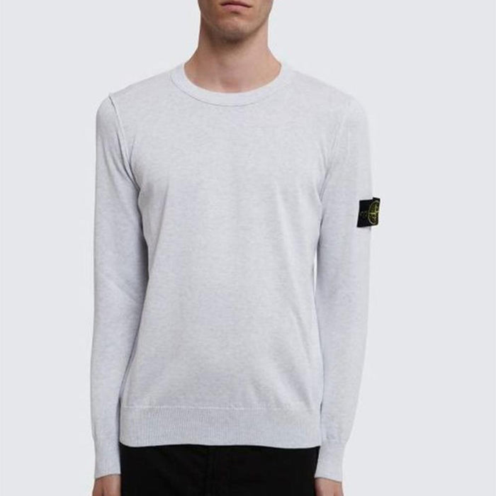 STONE ISLAND Men’s Cotton Crewneck Knit Regular Fit Sweater