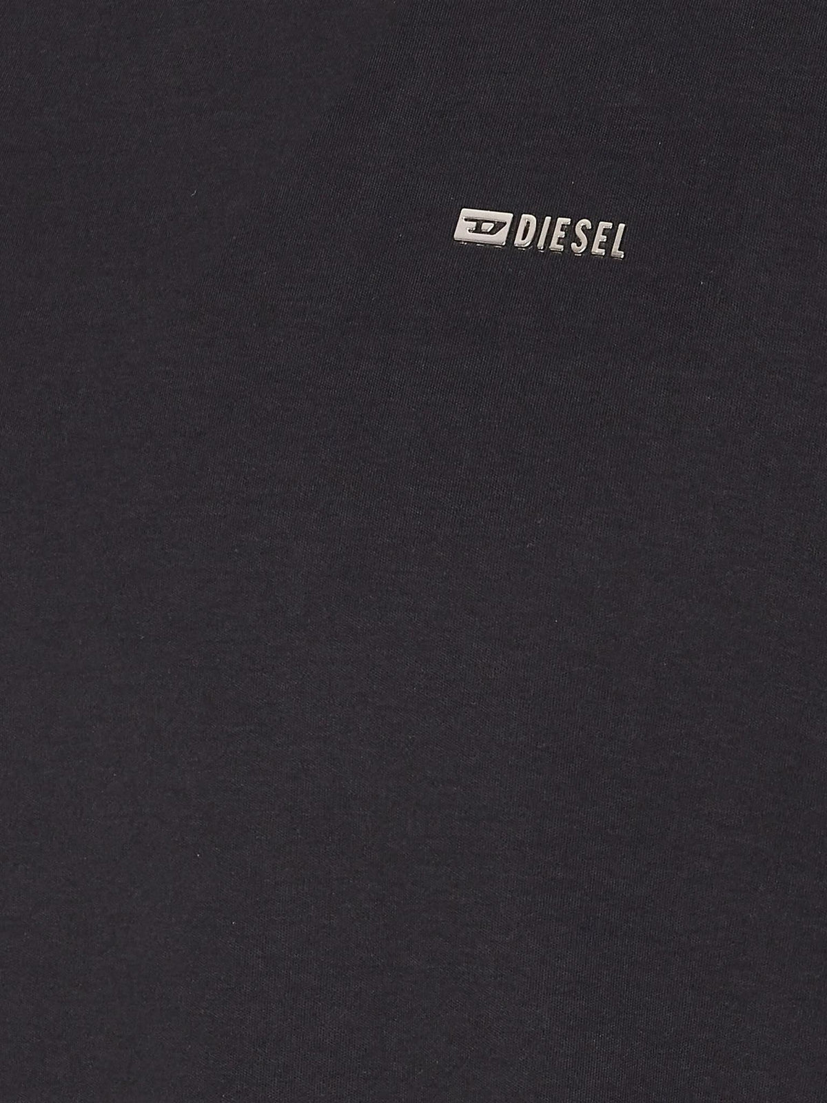 DIESEL Black Cotton Short Sleeve T-Shirt