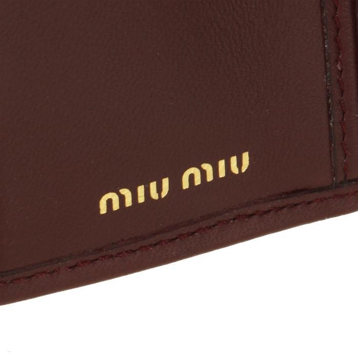 Miu Miu Women's Matelasse Nappa Leather Small Compact Wallet
