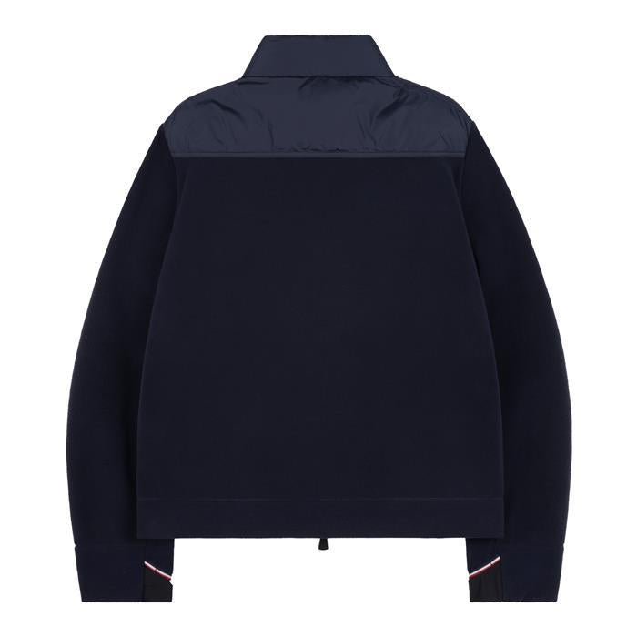 Moncler Grenoble Padded Fleece Cardigan Navy Men’s