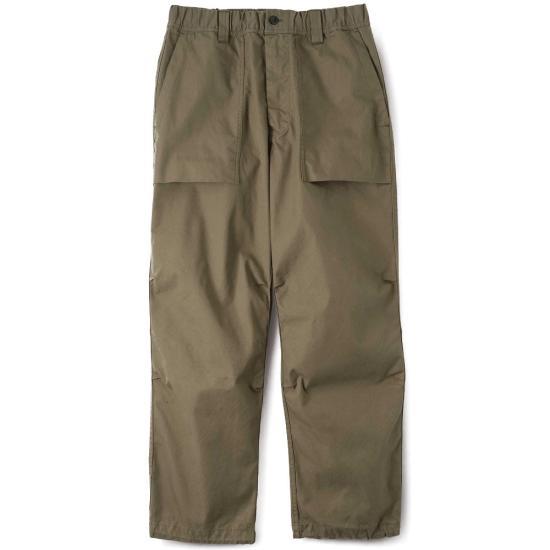 Margaret Howell Khaki Straight Classic Pants for Men MHTR0523 S25 MFVKHA