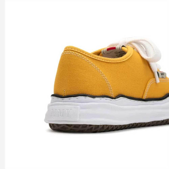 Maison Mihara Yasuhiro Yellow Canvas Baker OG Sole Low-Top Sneakers