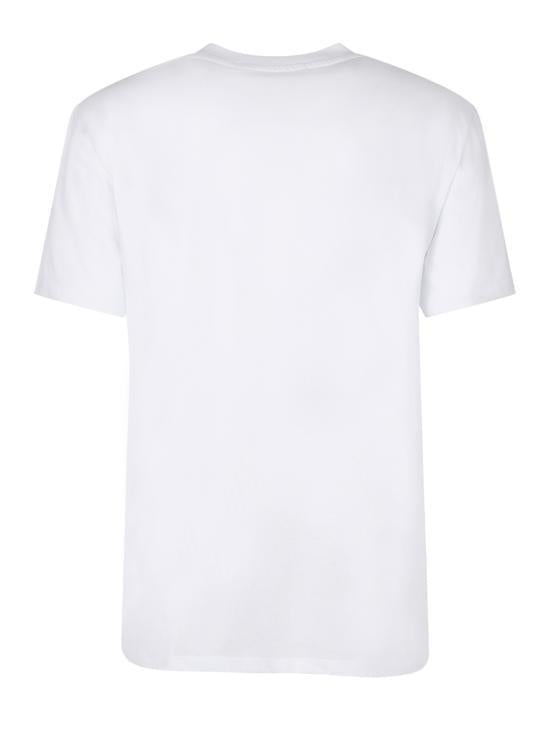 MSGM Short Sleeve T-Shirt for Women 2000MDM52020000201 WHITE DOM