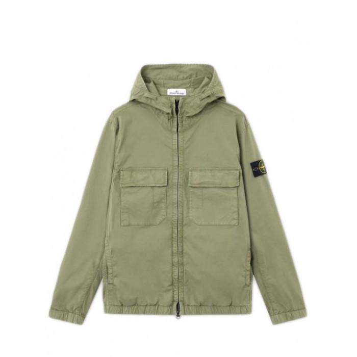 STONE ISLAND Men's Stretch Cotton Twill Hooded Jacket