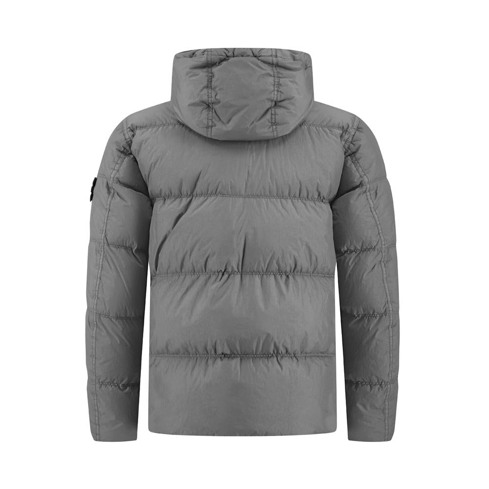 STONE ISLAND Garment-Dyed Crinkle Reps Hooded Down Jacket Gr 4100011 S0A23 V006B