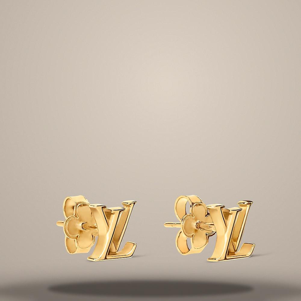 Louis Vuitton LV Iconic XS Earrings Gold-Tone Metal M03973