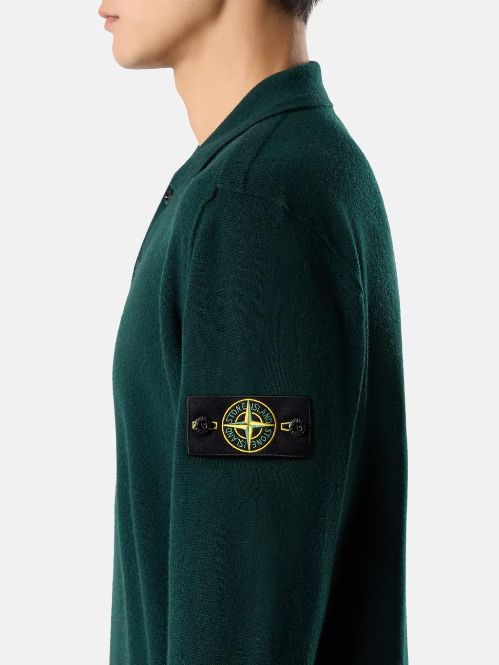 STONE ISLAND Black Wool Turtleneck Knit Sweater for Men