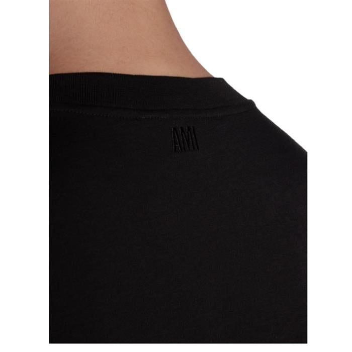 AMI Black Heart Logo Short Sleeve T-Shirt BFHJ108 723
